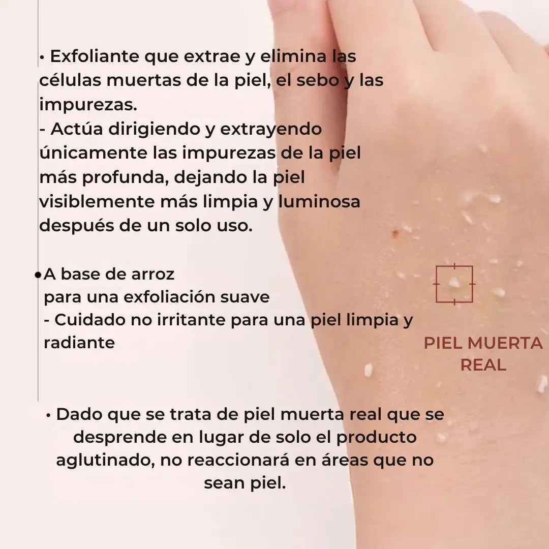 Exfoliante de arroz